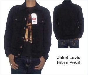 Konveksi jaket jeans levis warna hitam